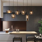 Hand-Blown Glass Pendant Light