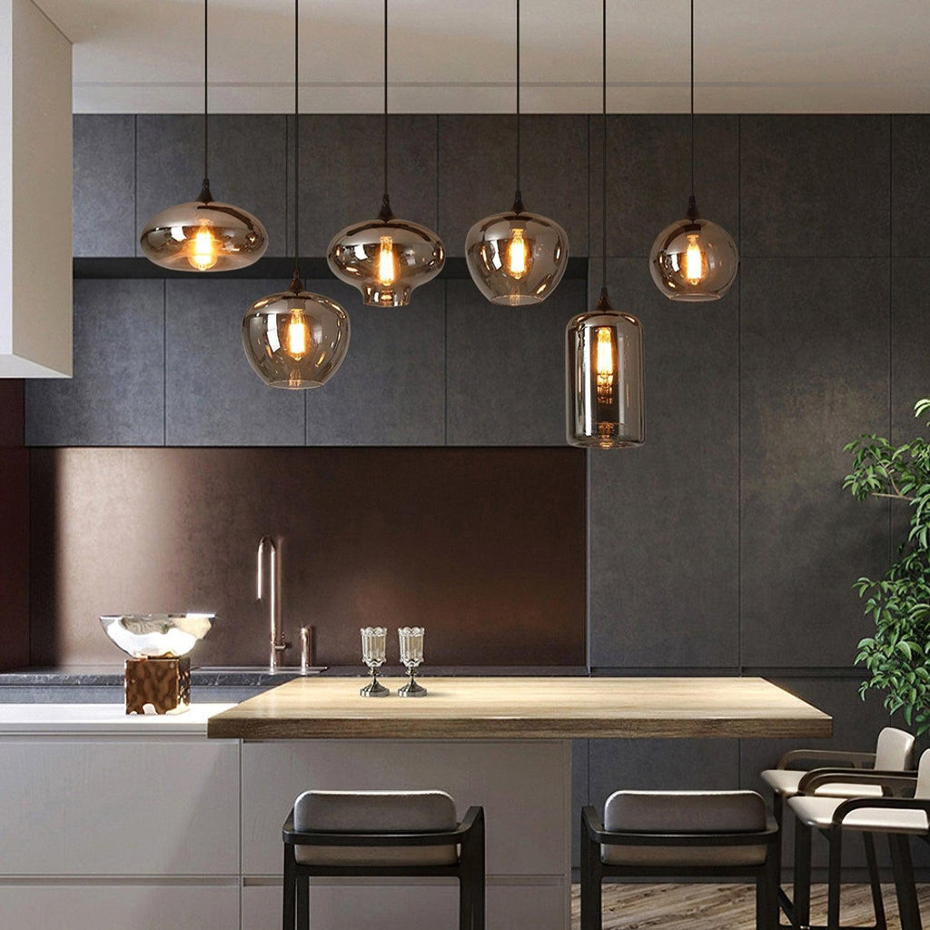 Hand-Blown Glass Pendant Light