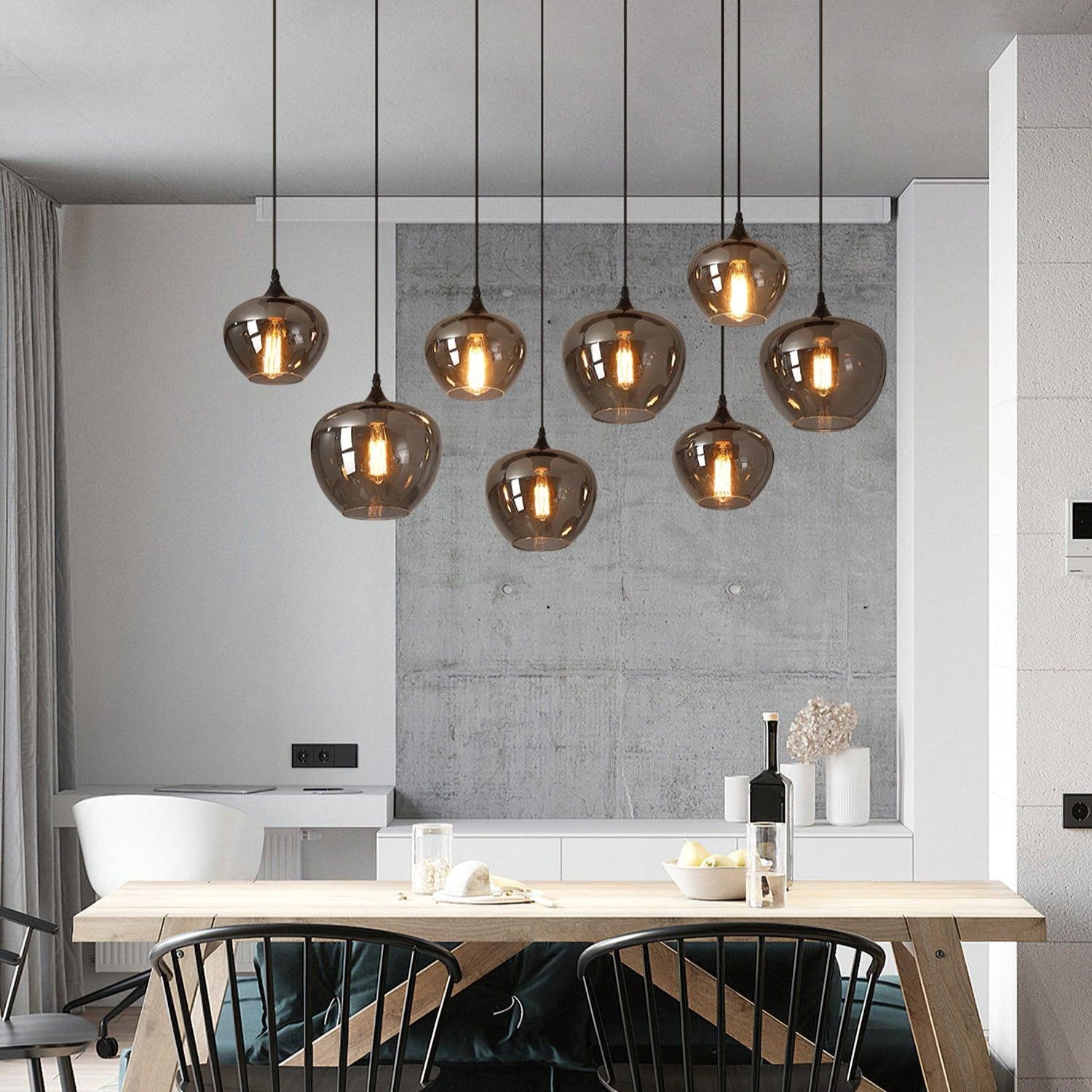 Hand-Blown Glass Pendant Light