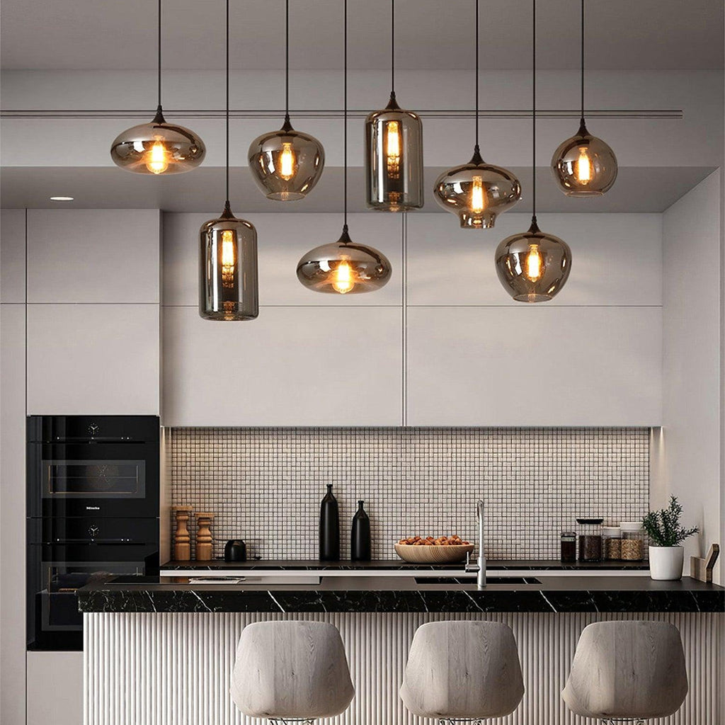 Hand-Blown Glass Pendant Light