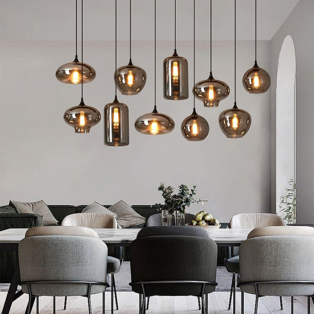 Hand-Blown Glass Pendant Light