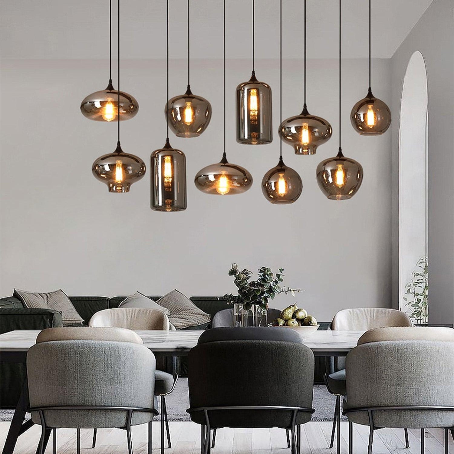 Hand-Blown Glass Pendant Light