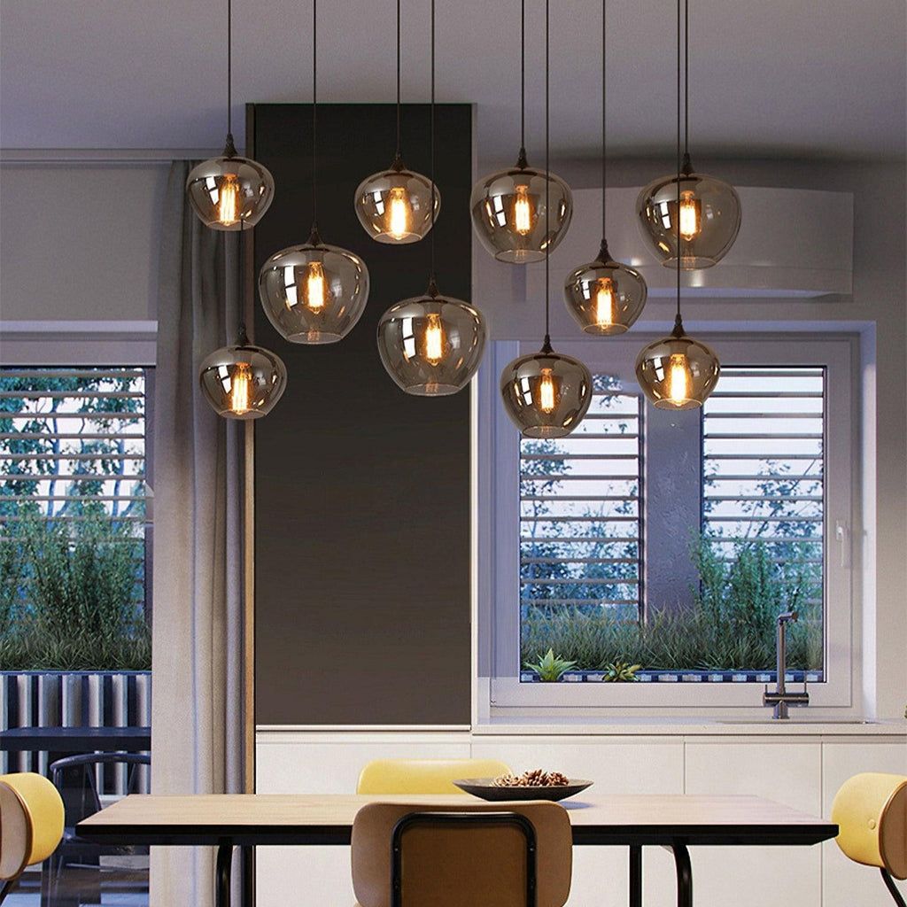 Hand-Blown Glass Pendant Light