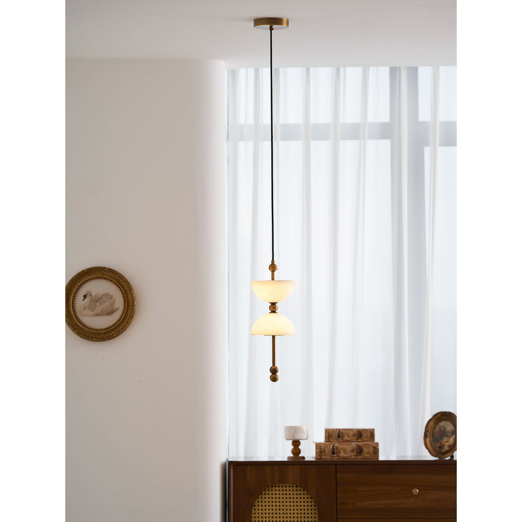 Lyra Alabaster Pendant Light