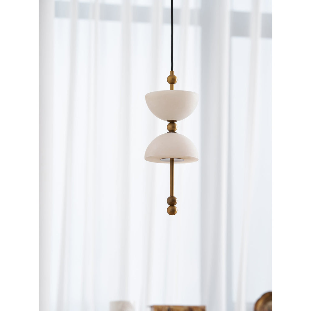 Lyra Alabaster Pendant Light