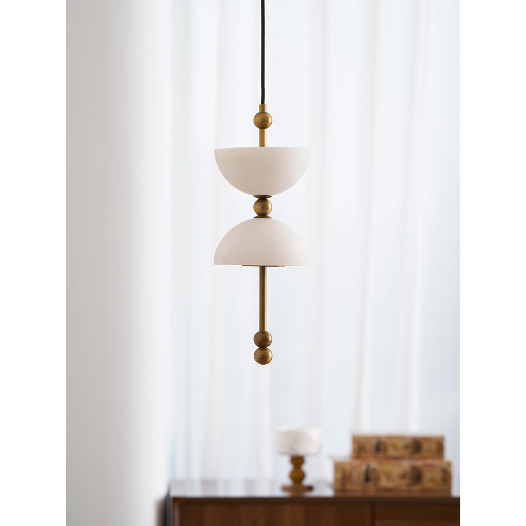 Lyra Alabaster Pendant Light