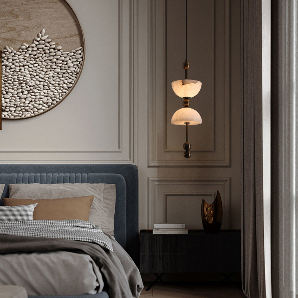 Lyra Alabaster Pendant Light