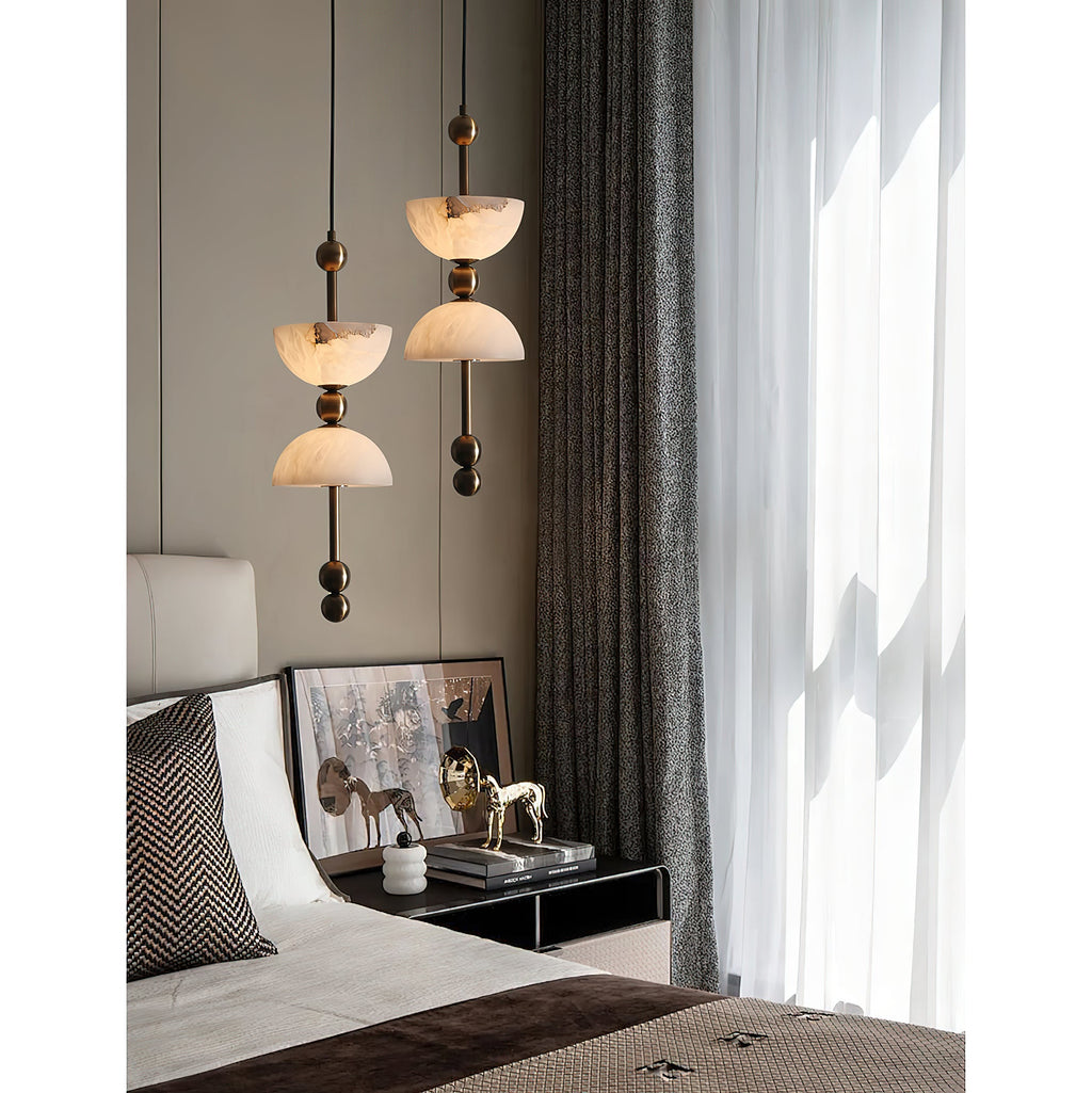 Lyra Alabaster Pendant Light