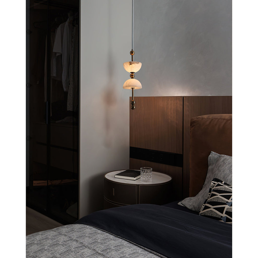 Lyra Alabaster Pendant Light