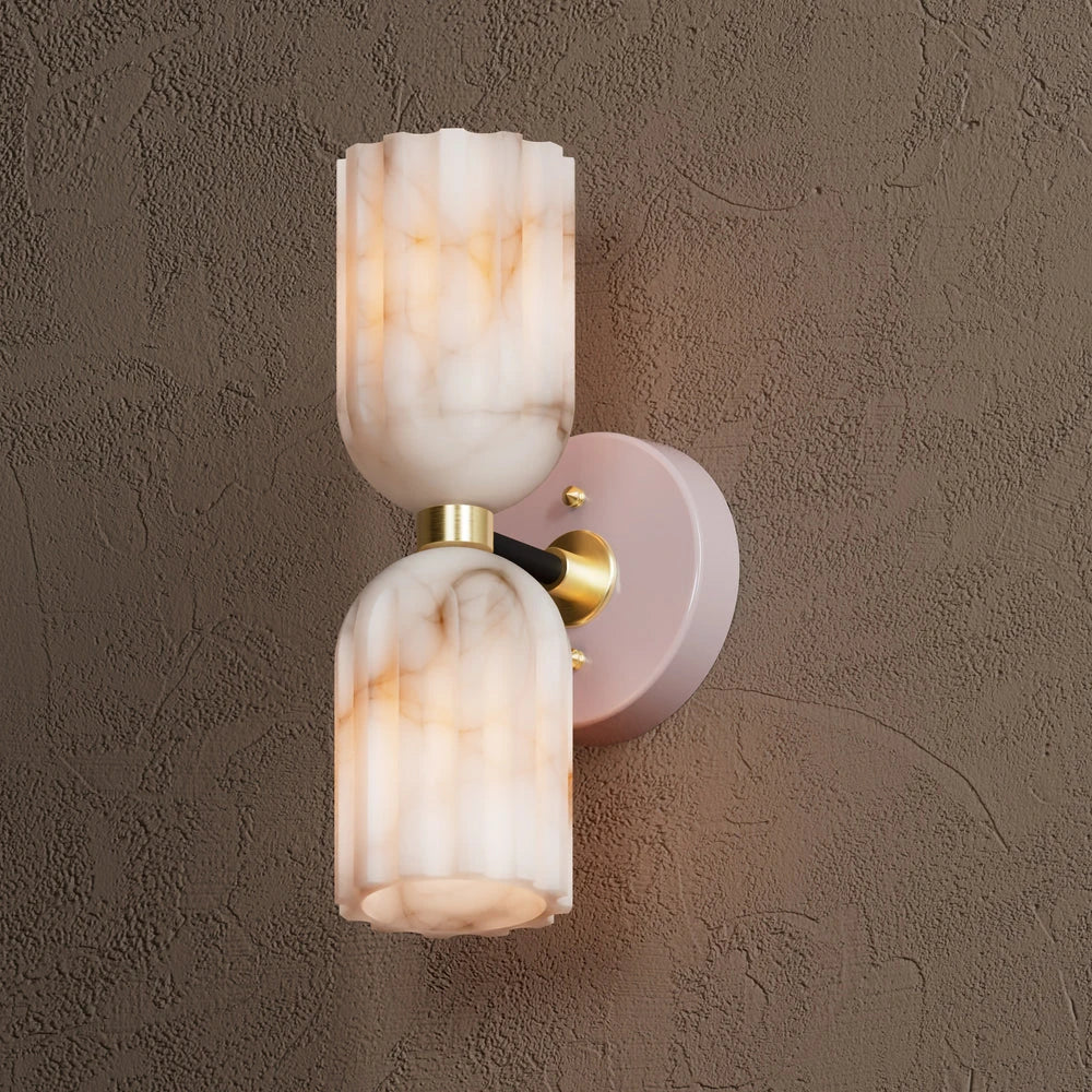 Lysander Alabaster Art Deco Wall Sconce