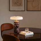 Marble Glass Portable Table Lamp
