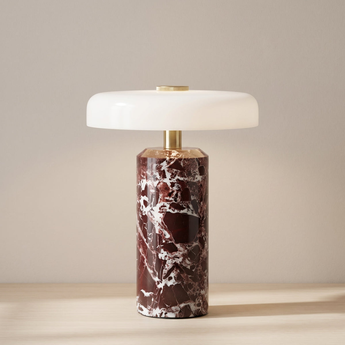 Marble Glass Portable Table Lamp