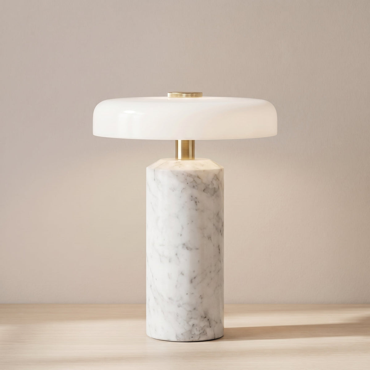 Marble Glass Portable Table Lamp