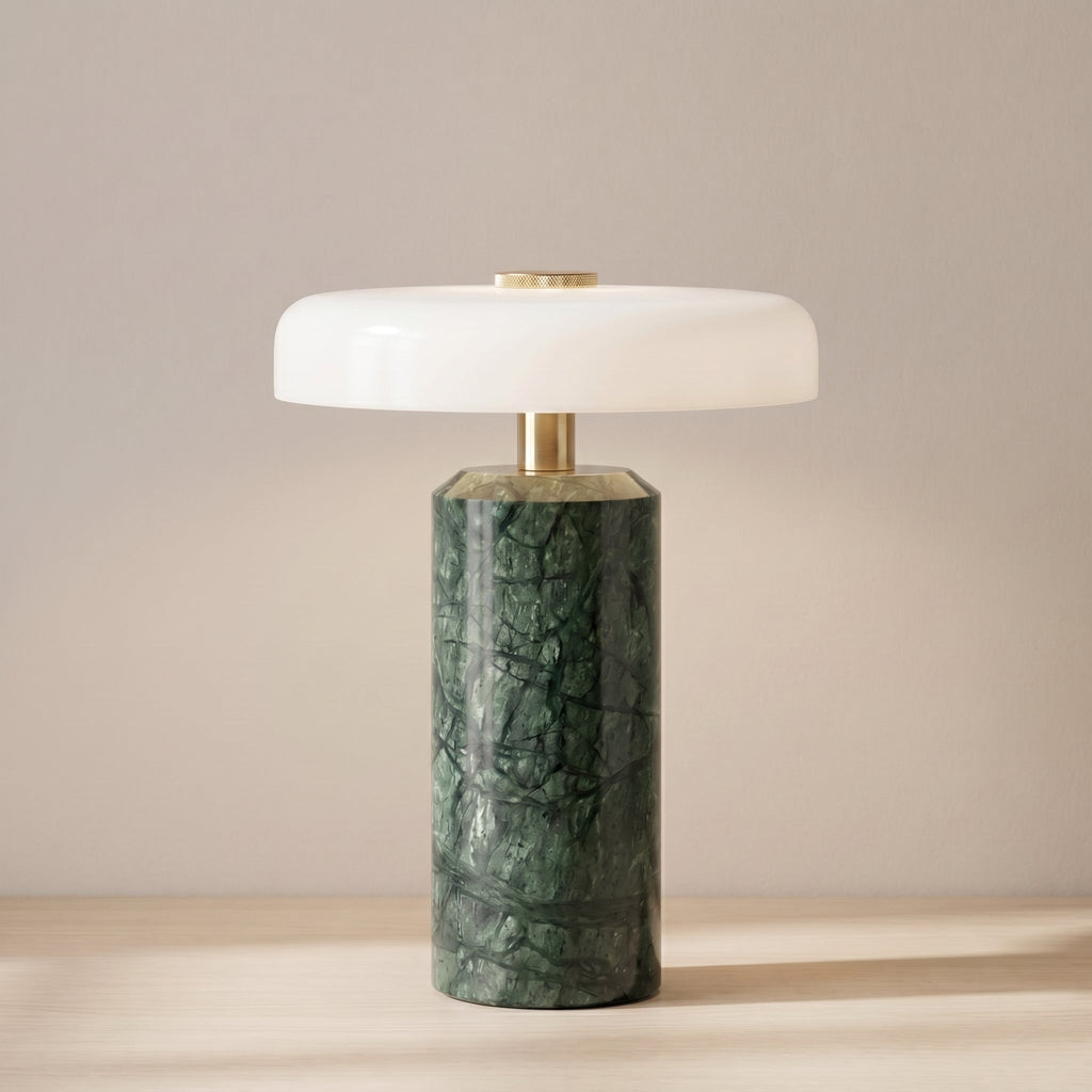 Marble Glass Portable Table Lamp