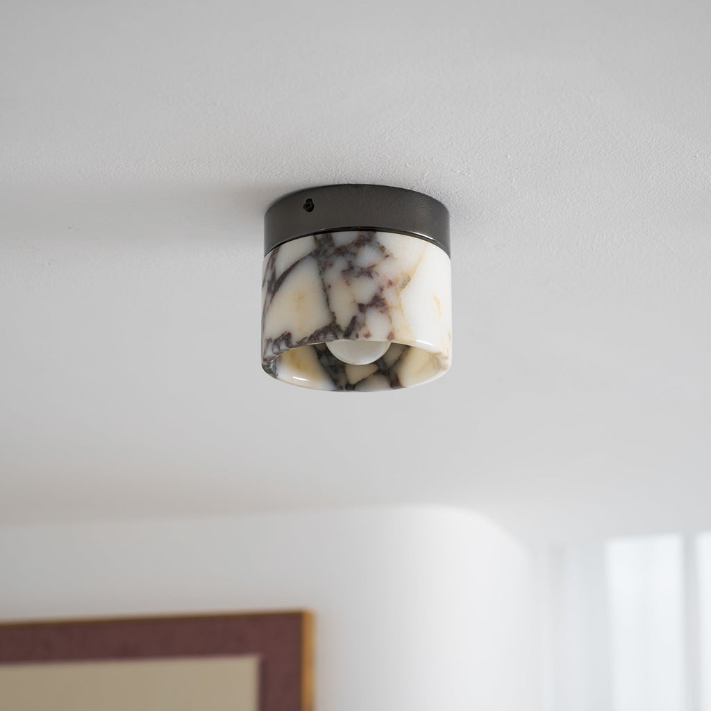 Round Marble Ceiling Light
