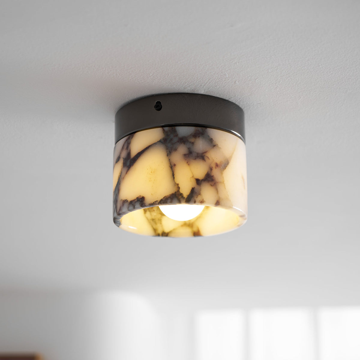 Round Marble Ceiling Light