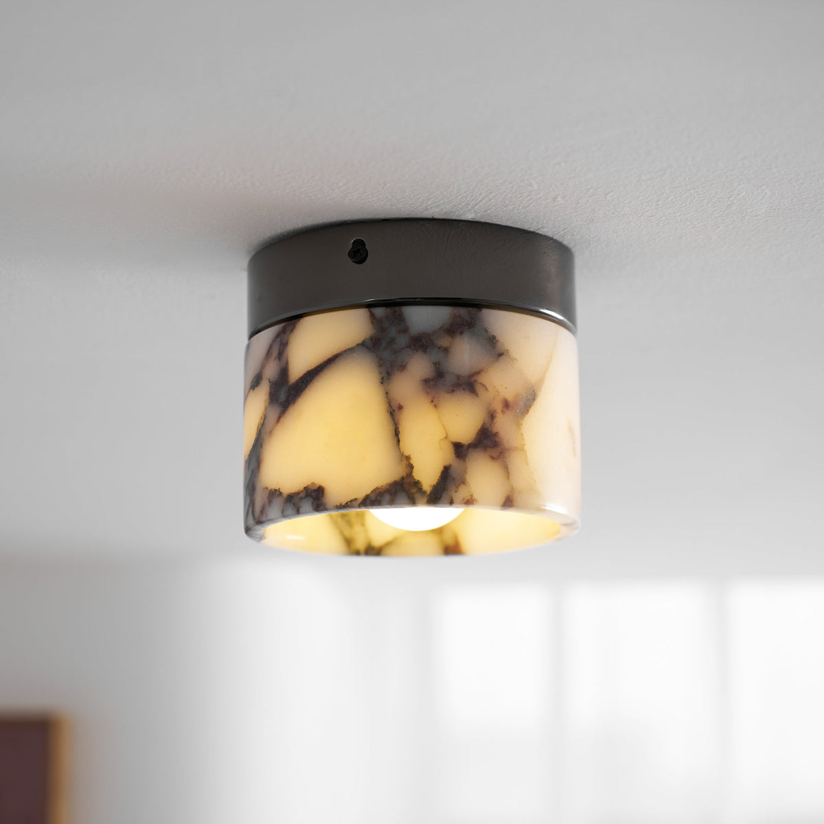 Round Marble Ceiling Light
