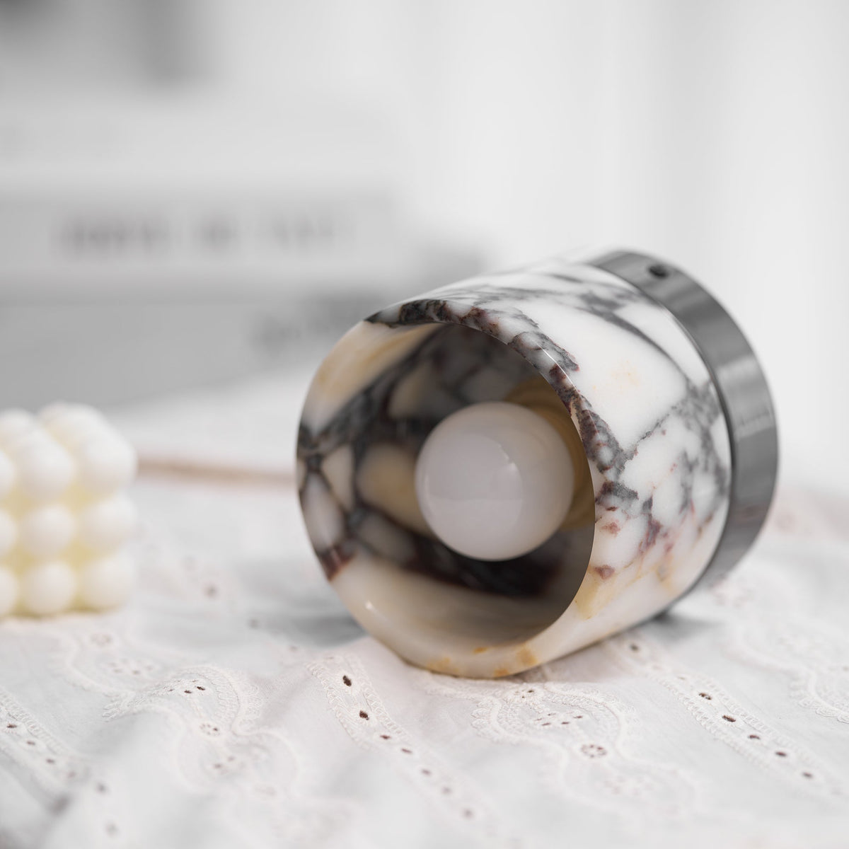 Round Marble Ceiling Light