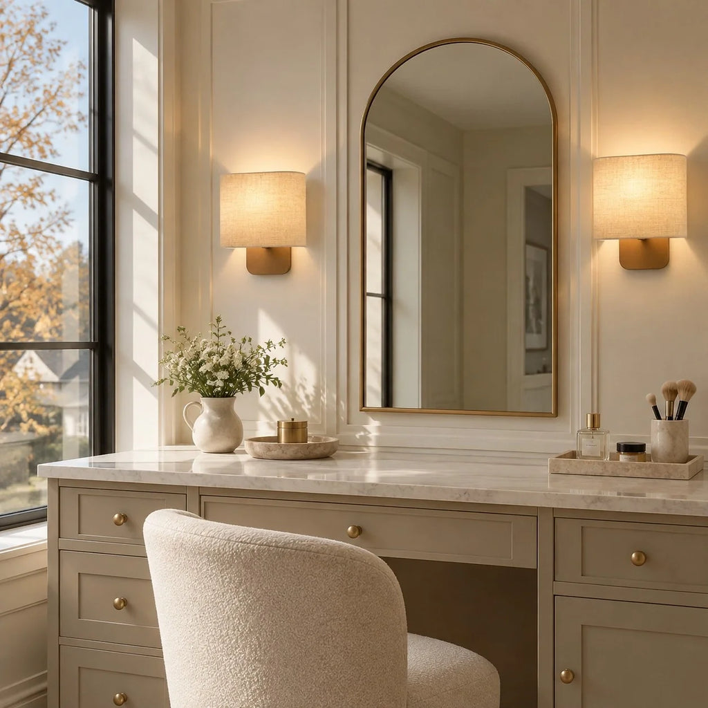 Maris Linen Shade Wall Sconce