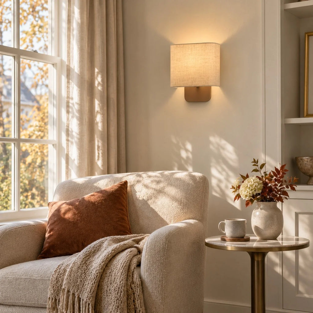 Maris Linen Shade Wall Sconce