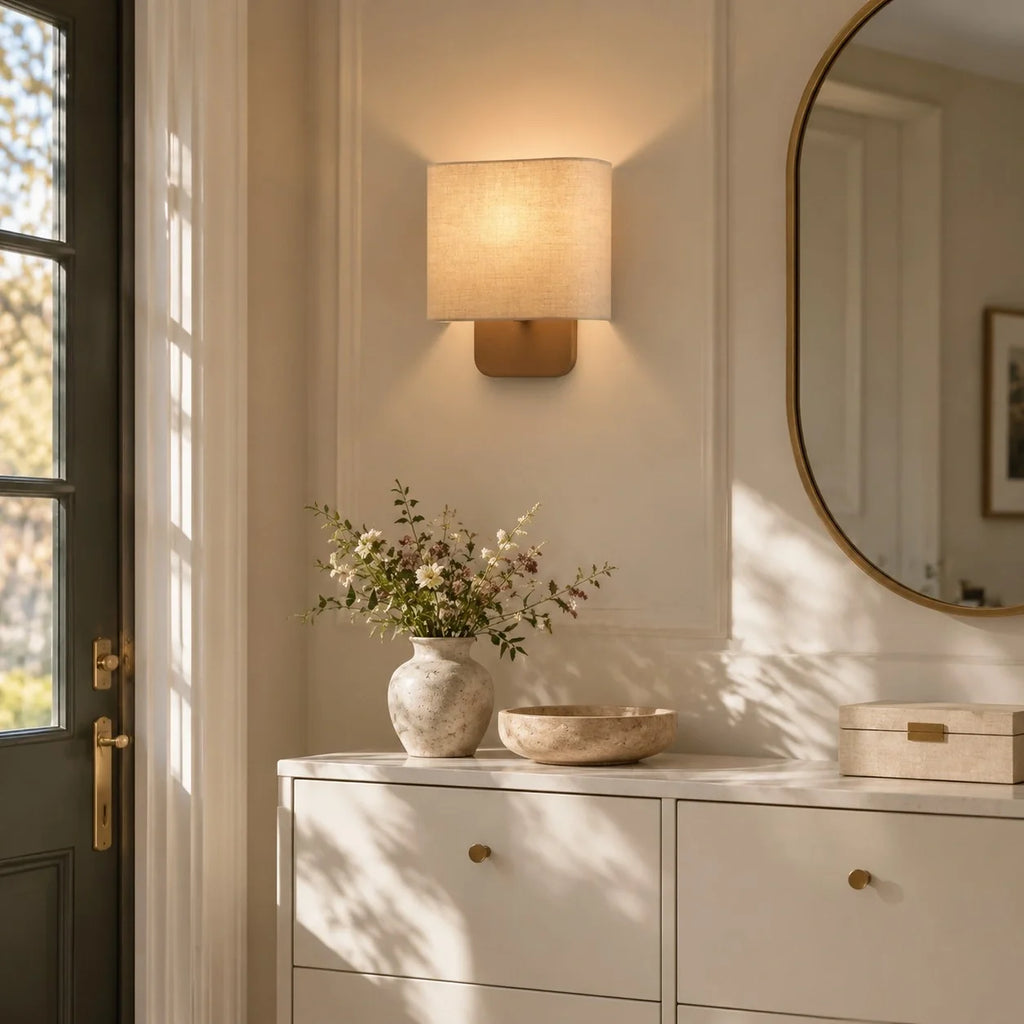 Maris Linen Shade Wall Sconce