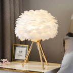 Feather Table Lamp – Dimmable LED Light