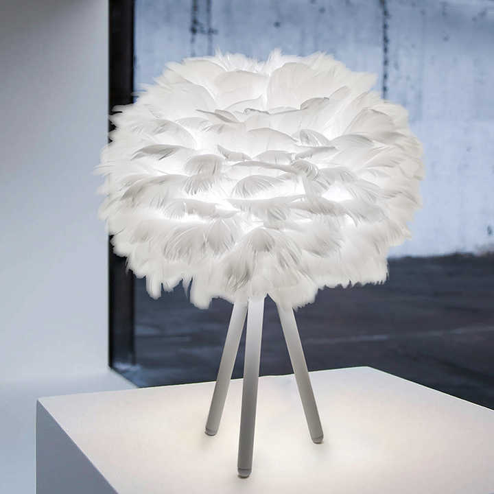 Feather Table Lamp – Dimmable LED Light