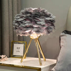 Feather Table Lamp – Dimmable LED Light