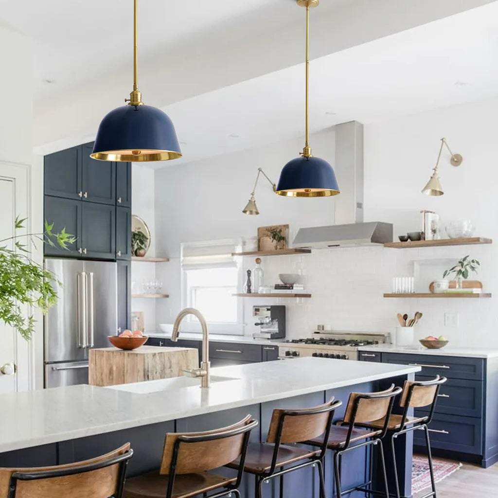 Bell-Shaped Industrial Pendant Light