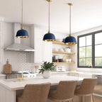 Bell-Shaped Industrial Pendant Light