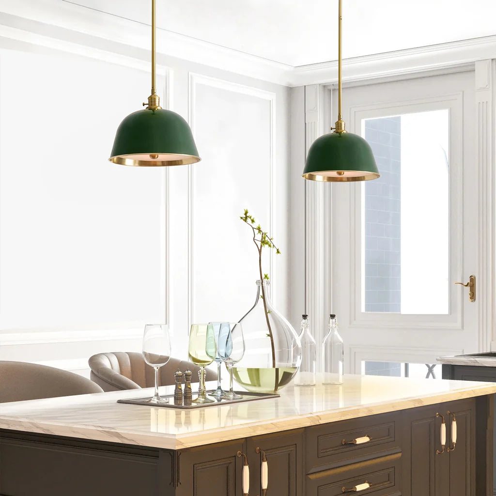 Bell-Shaped Industrial Pendant Light