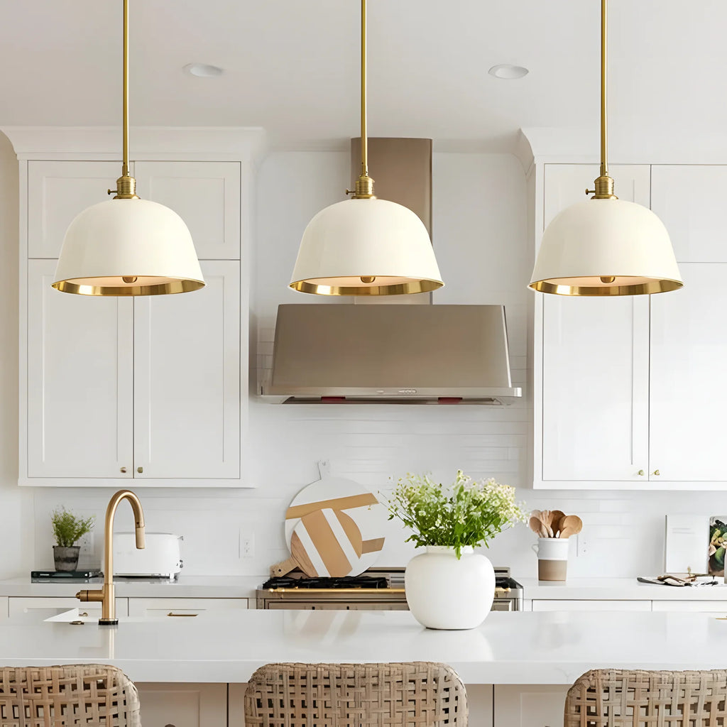 Bell-Shaped Industrial Pendant Light