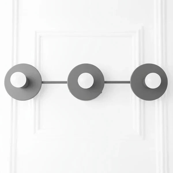 Spherical 3-Light Vanity Wall Fixture