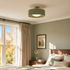 Modern Porcelain Semi-Flush Ceiling Light