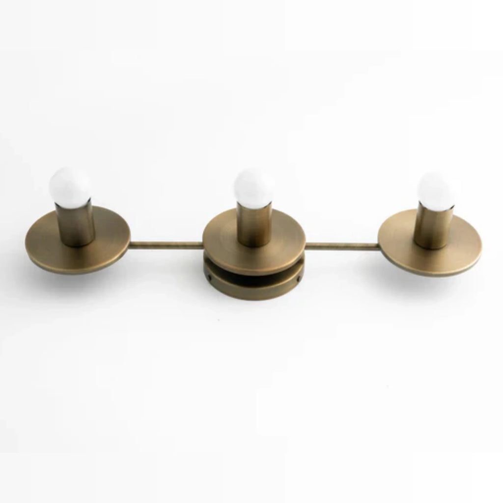 Spherical 3-Light Vanity Wall Fixture