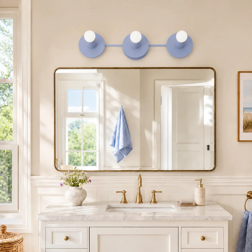 Spherical 3-Light Vanity Wall Fixture