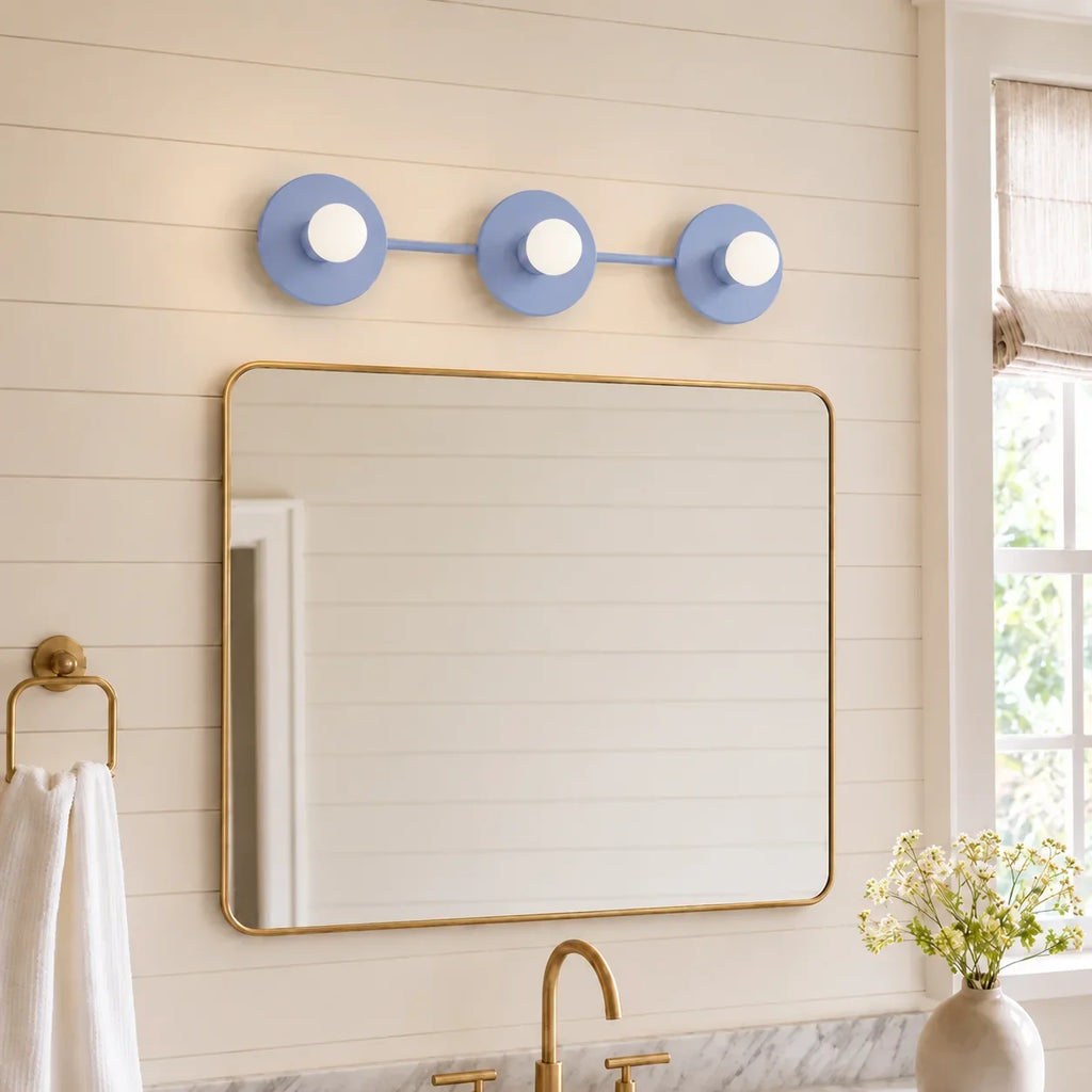 Spherical 3-Light Vanity Wall Fixture