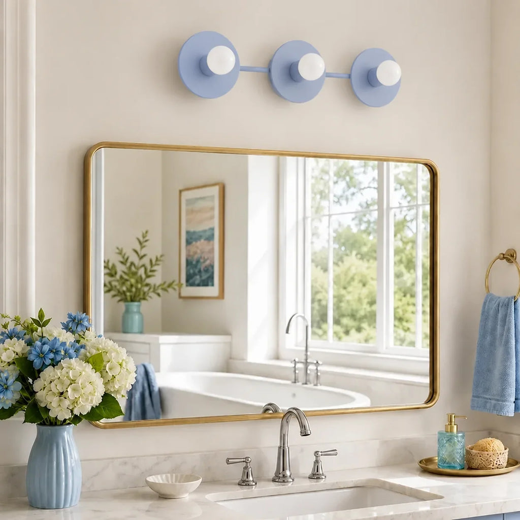 Spherical 3-Light Vanity Wall Fixture