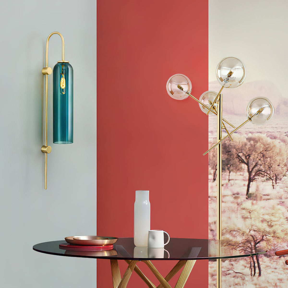 Modern Glass Wall Light