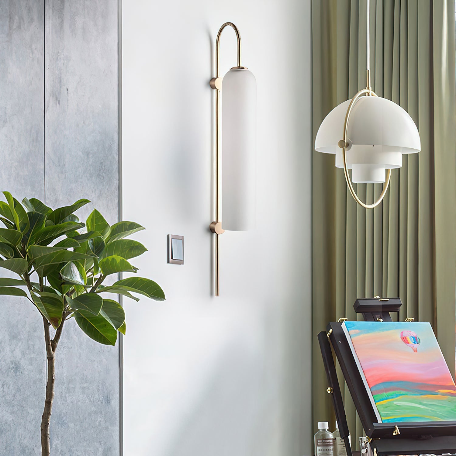 Modern Glass Wall Light