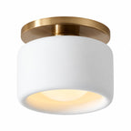 Modern Porcelain Semi-Flush Ceiling Light