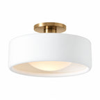 Modern Porcelain Semi-Flush Ceiling Light