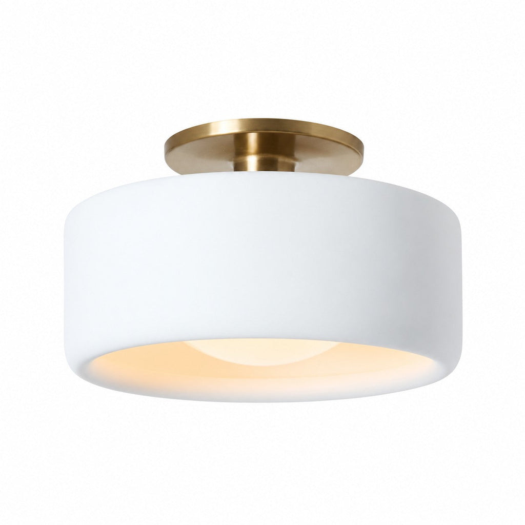 Modern Porcelain Semi-Flush Ceiling Light