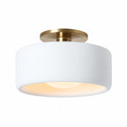 Modern Porcelain Semi-Flush Ceiling Light
