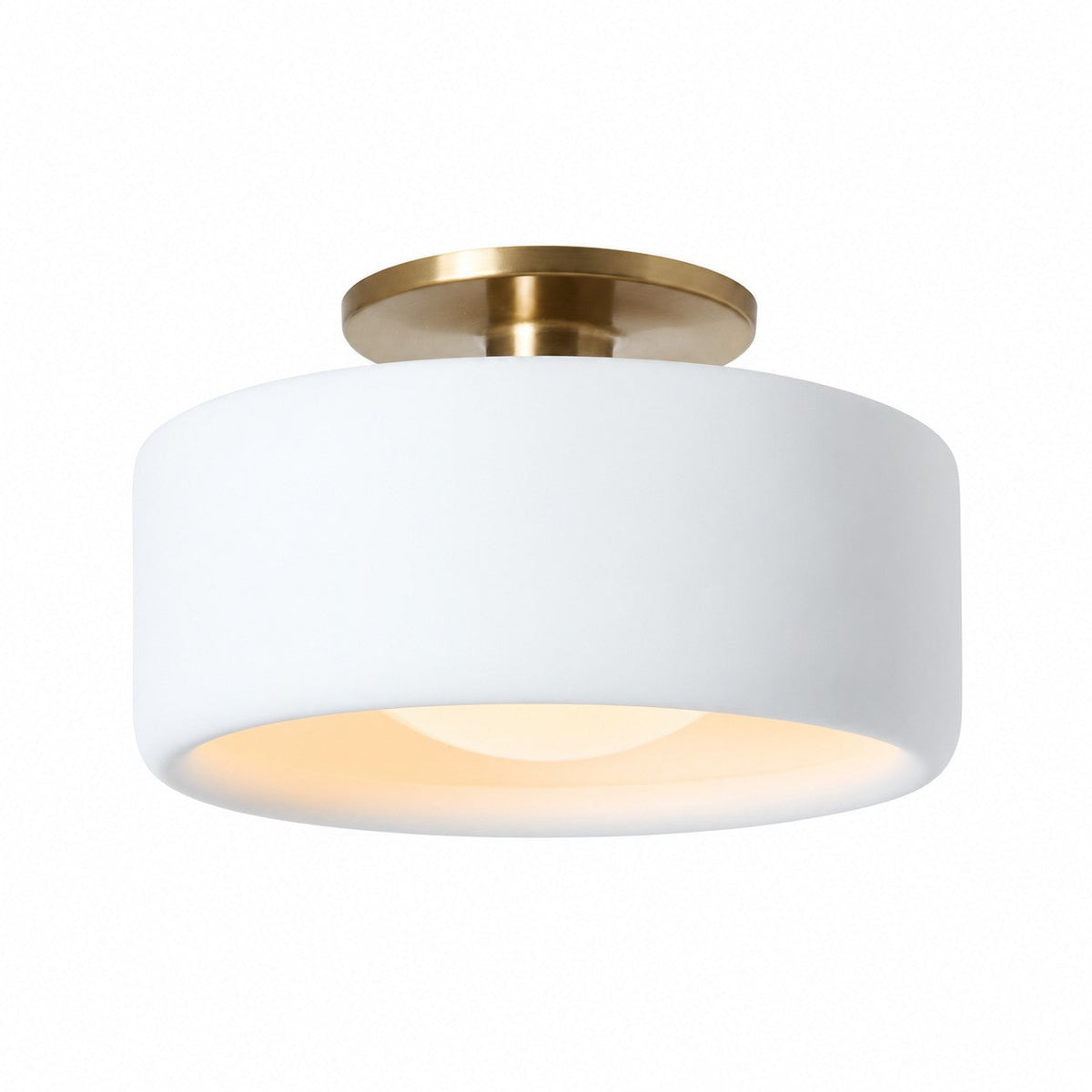 Modern Porcelain Semi-Flush Ceiling Light