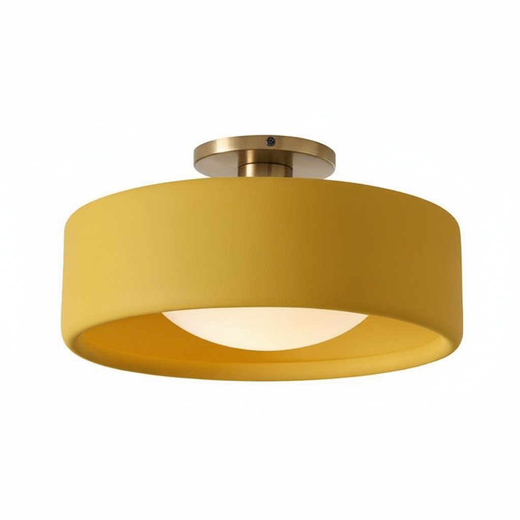 Modern Porcelain Semi-Flush Ceiling Light