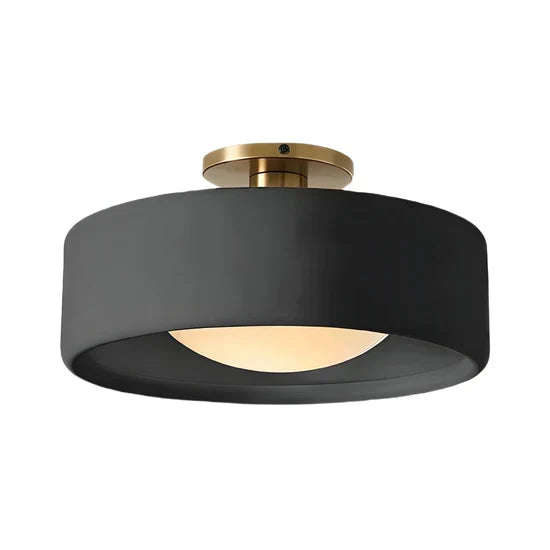 Modern Porcelain Semi-Flush Ceiling Light