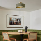 Modern Porcelain Semi-Flush Ceiling Light