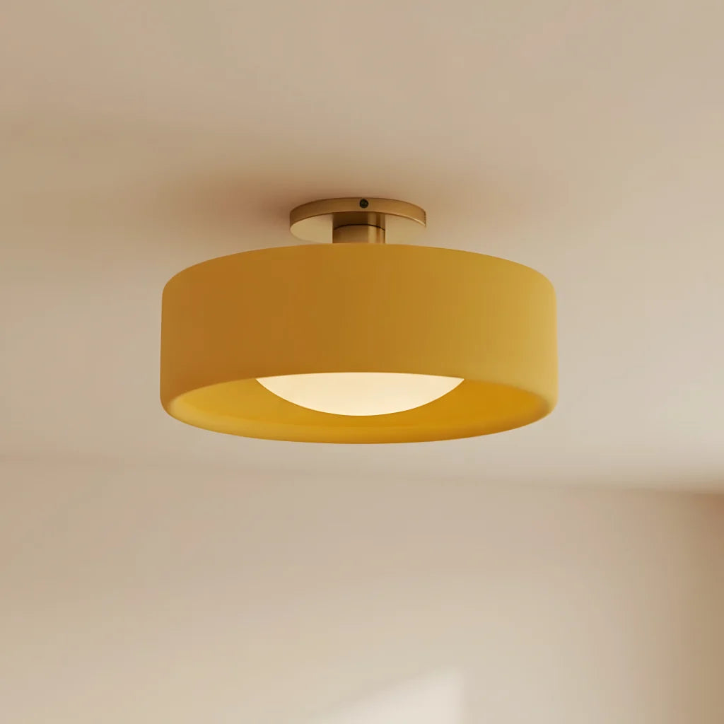 Modern Porcelain Semi-Flush Ceiling Light