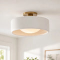 Modern Porcelain Semi-Flush Ceiling Light